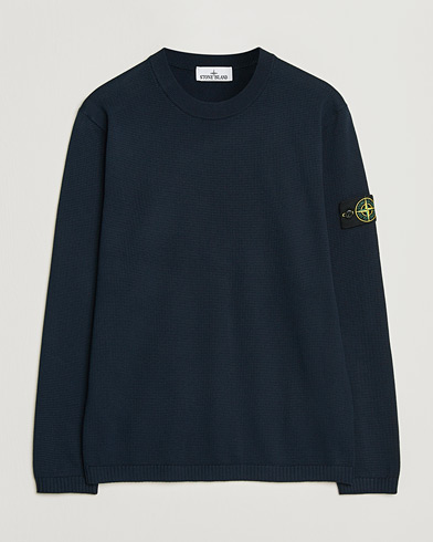 Stone Island Micro Stitch Soft Organic Cotton Crewneck Navy – Sininen