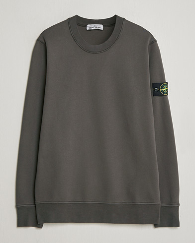 Stone Island Garment Dyed Fleece Sweatshirt Charcoal – Harmaa