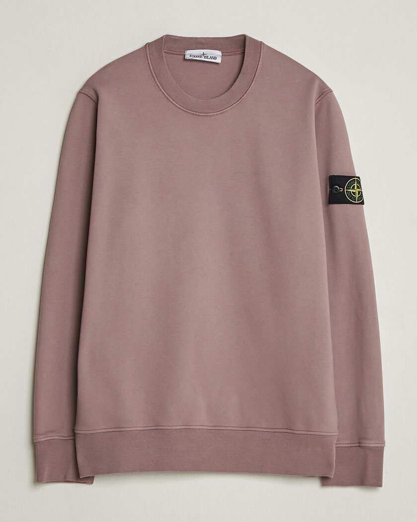 Stone Island Garment Dyed Fleece Sweatshirt Purple Grey – Harmaa