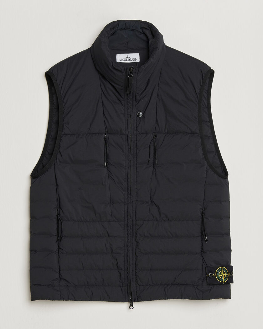 Stone Island Nylon Down Vest Black – Musta