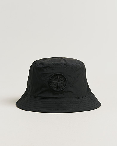 Stone Island Nylon Metal Bucket Hat Black – Musta