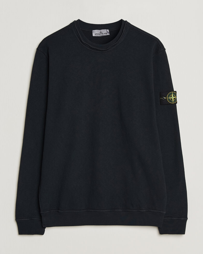 Stone Island Old Dyed Cotton Sweatshirt Navy – Sininen