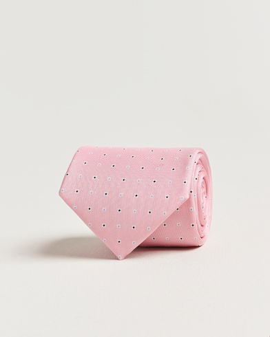 E. Marinella 3-Fold Printed Silk Tie Pink – Vaaleanpunainen