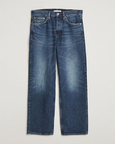 Sunflower Loose Jeans Dark Blue Worn – Sininen