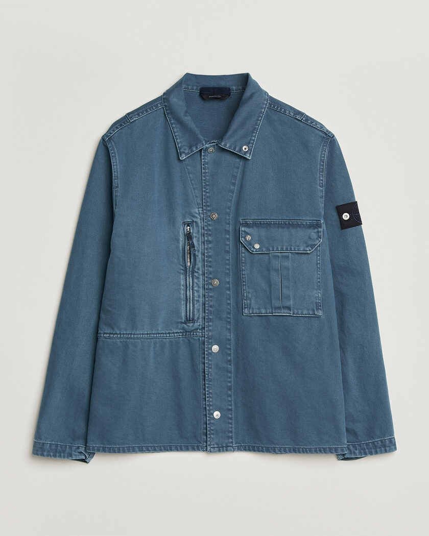 Stone Island Denim Overshirt Indigo – Sininen