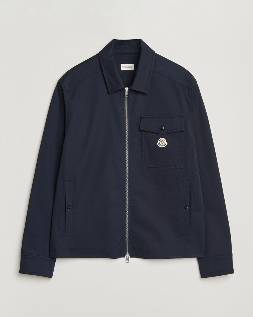 Moncler Zip Overshirt Navy – Sininen