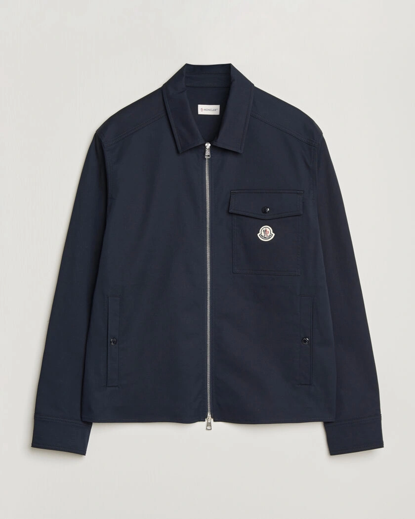 Moncler Zip Overshirt Navy – Sininen