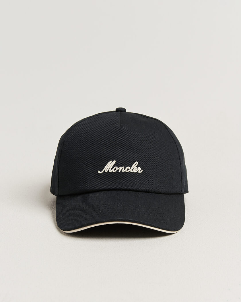 Moncler Signature Baseball Cap Black – Musta