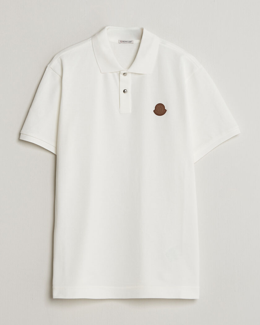 Moncler Luxury Logo Polo Off White – Valkoinen