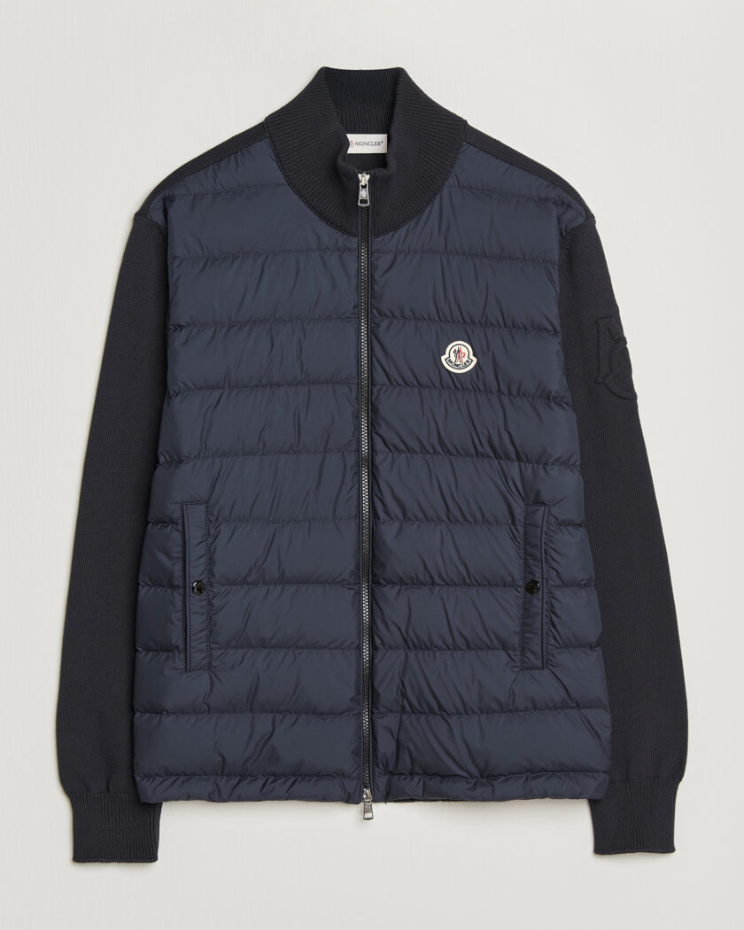 Moncler Hybrid Zip Cardigan Navy – Sininen