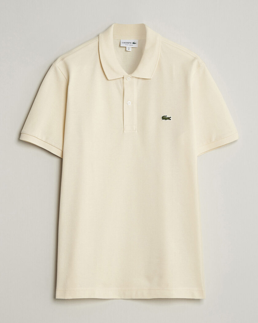 Lacoste Slim Fit Polo Piké Naturel Clair – Beige