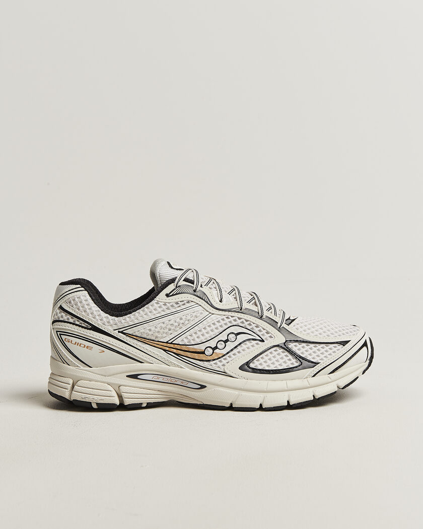 Saucony Guide 7 Running Sneaker Onyx/Gold – Valkoinen