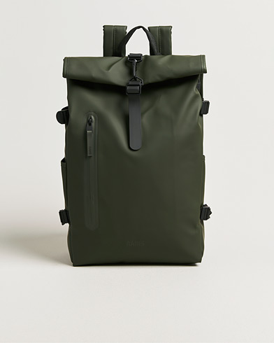 RAINS Rolltop Large Rucksack Green – Vihreä