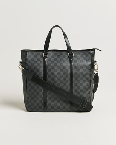 Louis Vuitton Pre-Owned Tadao Tote Bag Damier Graphite – Harmaa