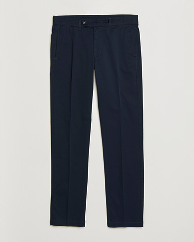 Massimo Alba Winch Cotton Gabardine Trousers Navy – Sininen