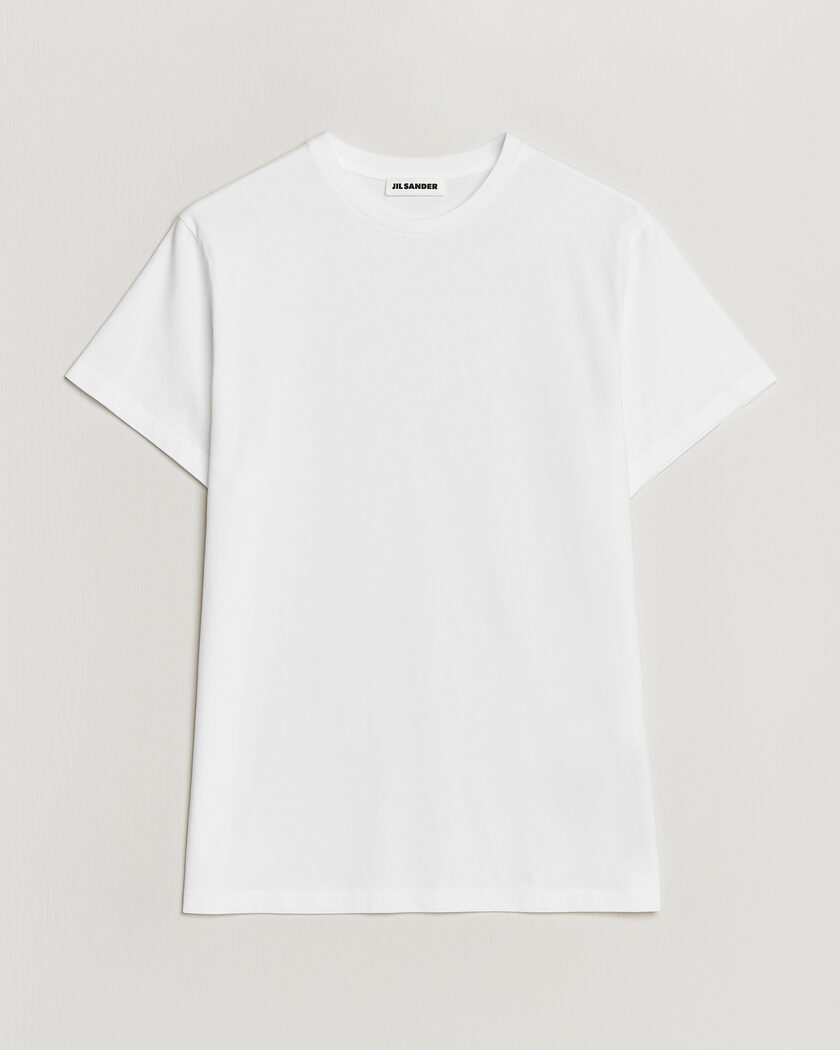 Jil Sander Short Sleeve Basic T-Shirt White – Valkoinen