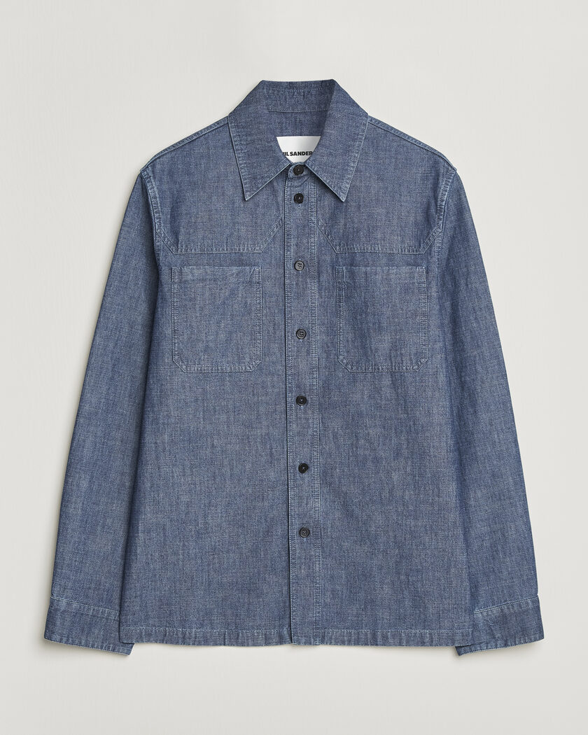 Jil Sander Denim Overshirt Indigo Blue – Sininen
