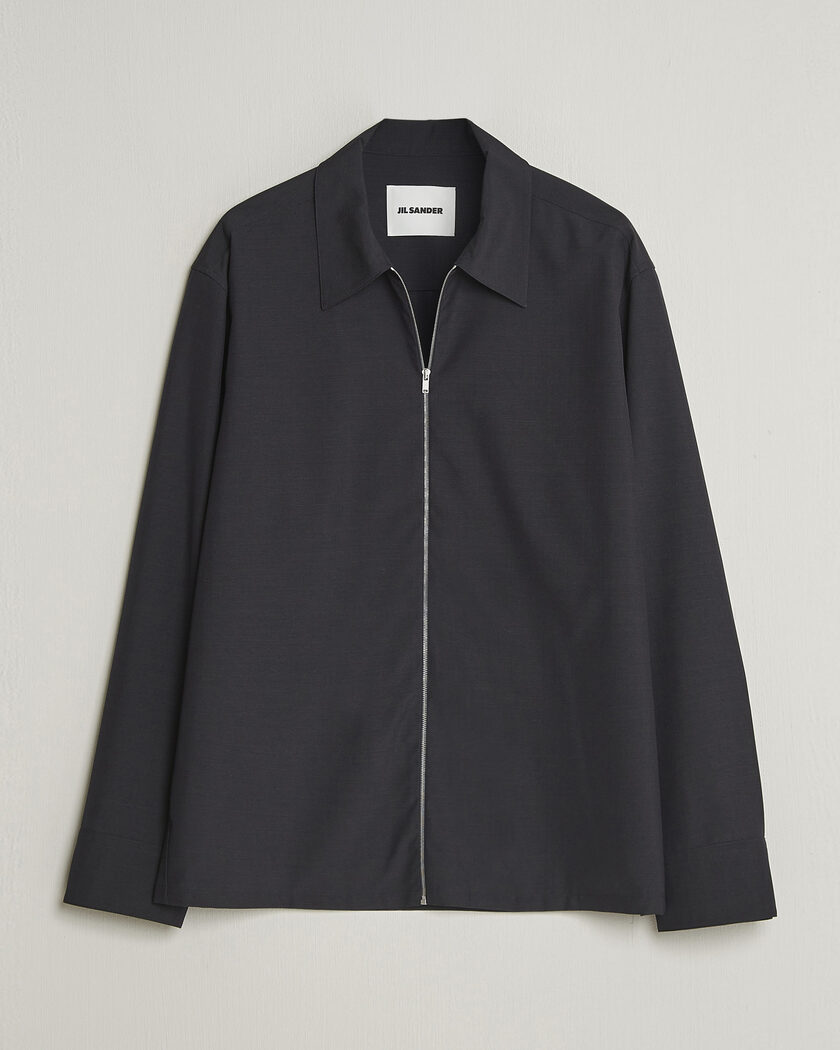 Jil Sander Zip Shirt Blouson Navy – Sininen