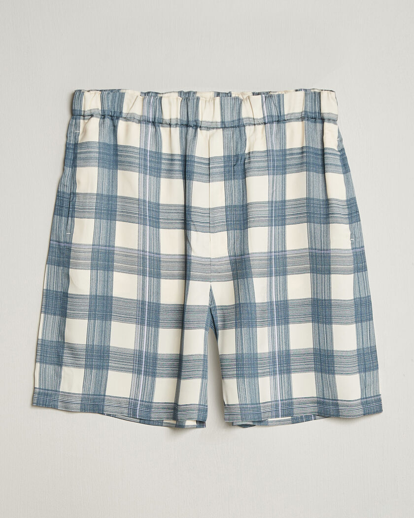 Jil Sander Vichy Check Shorts Blue/White – Monivärinen