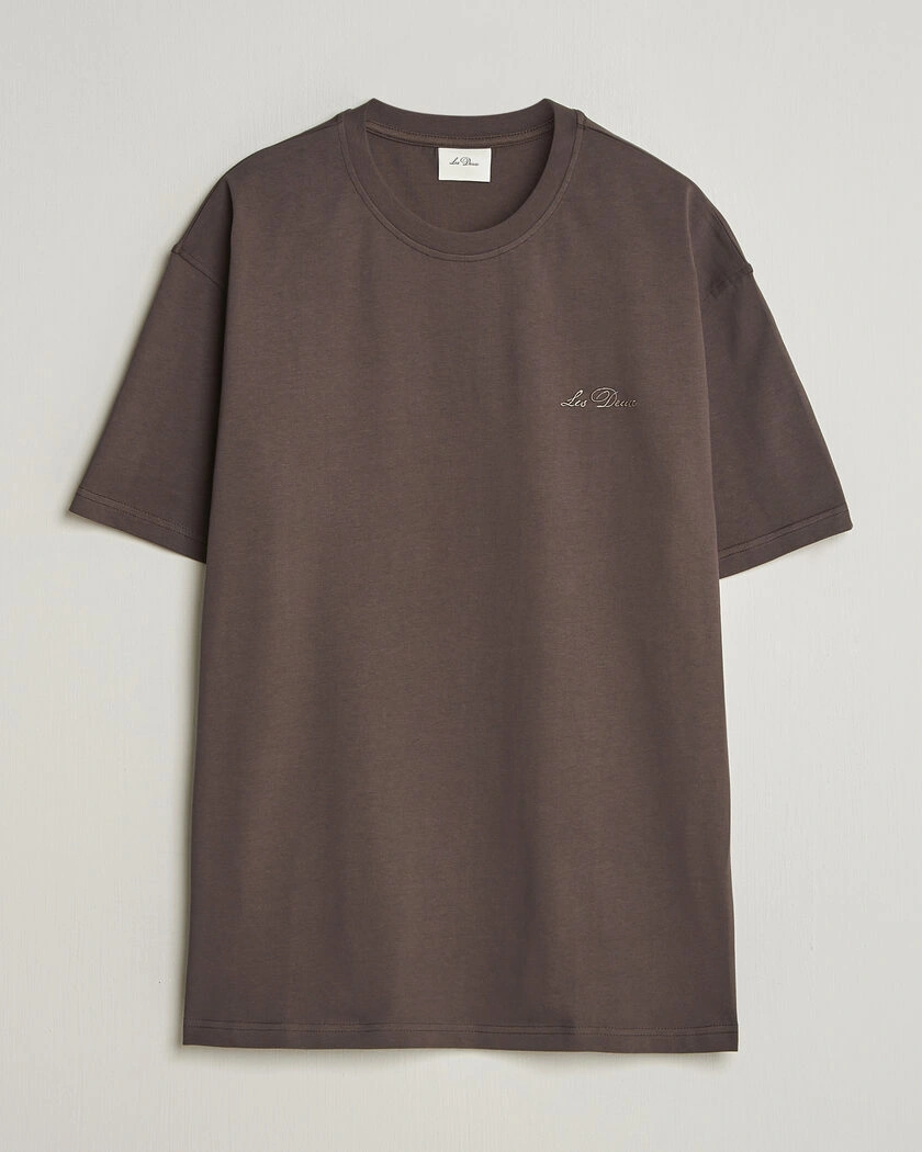 LES DEUX Crew T-Shirt Coffee Brown – Ruskea