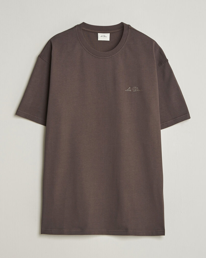 LES DEUX Crew T-Shirt Coffee Brown – Ruskea