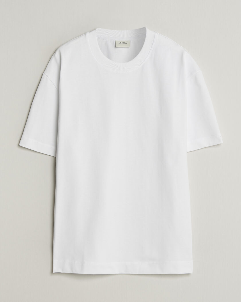 LES DEUX Carl Heavyweight T-Shirt White – Valkoinen