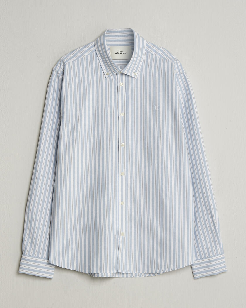 LES DEUX Konrad Striped Oxford Shirt Allure Blue – Sininen