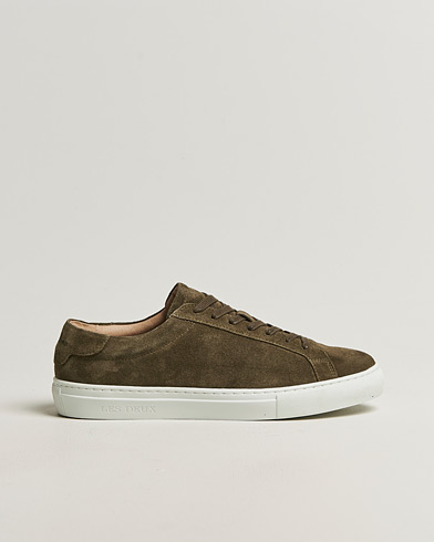 LES DEUX Theodor Suede Sneakers Teak Brown – Vihreä