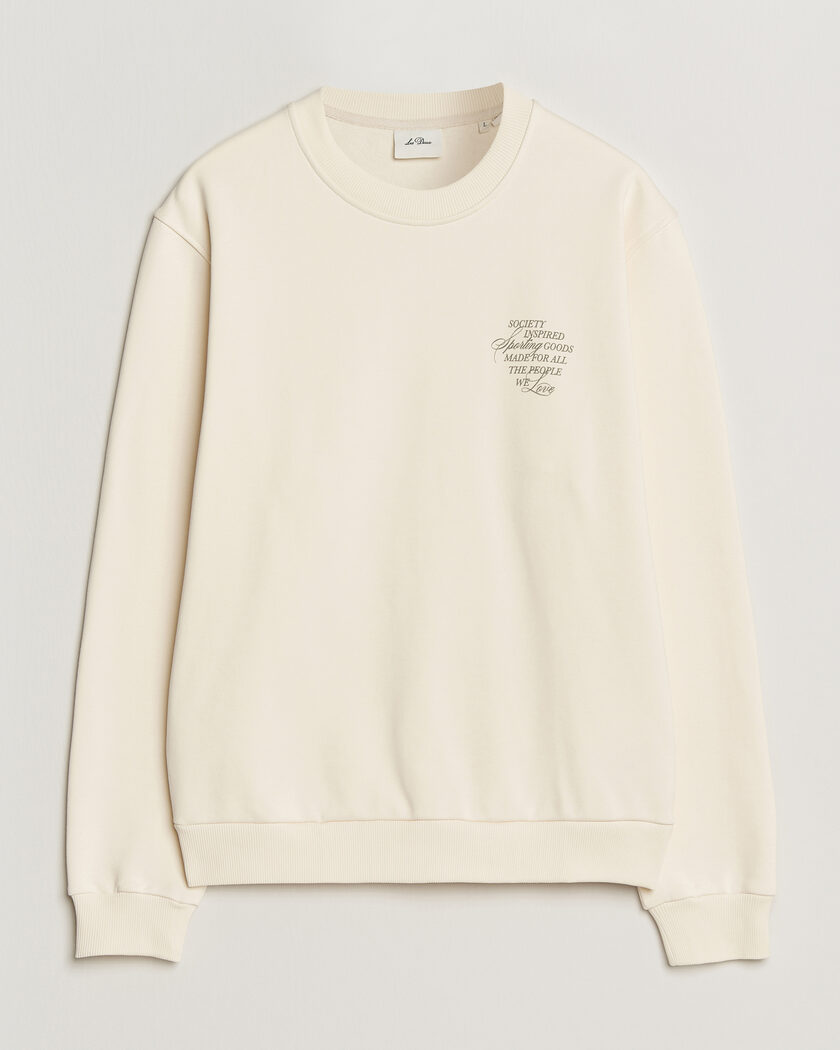 LES DEUX Ben Faience Sweatshirt Eggnog White – Valkoinen