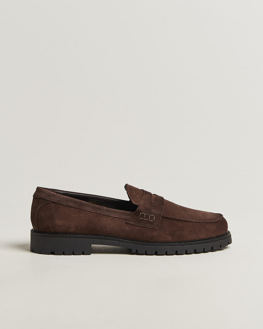 LES DEUX Taylor Oil Suede Loafers Turkish Coffee – Ruskea
