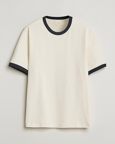 Jeanerica Ringer Crew Neck T-Shirt Off White – Valkoinen