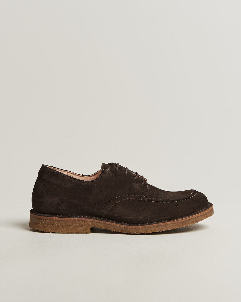 Astorflex Carlflex Derby Dark Brown Suede – Ruskea