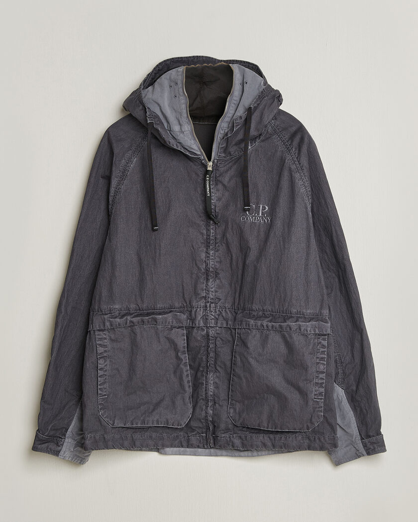 C.P. Company 50 Fili Wax Hood Jacket Black – Musta