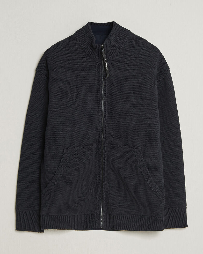 C.P. Company Cotton Mix 2 in 1 Knitted Sweater Navy – Sininen