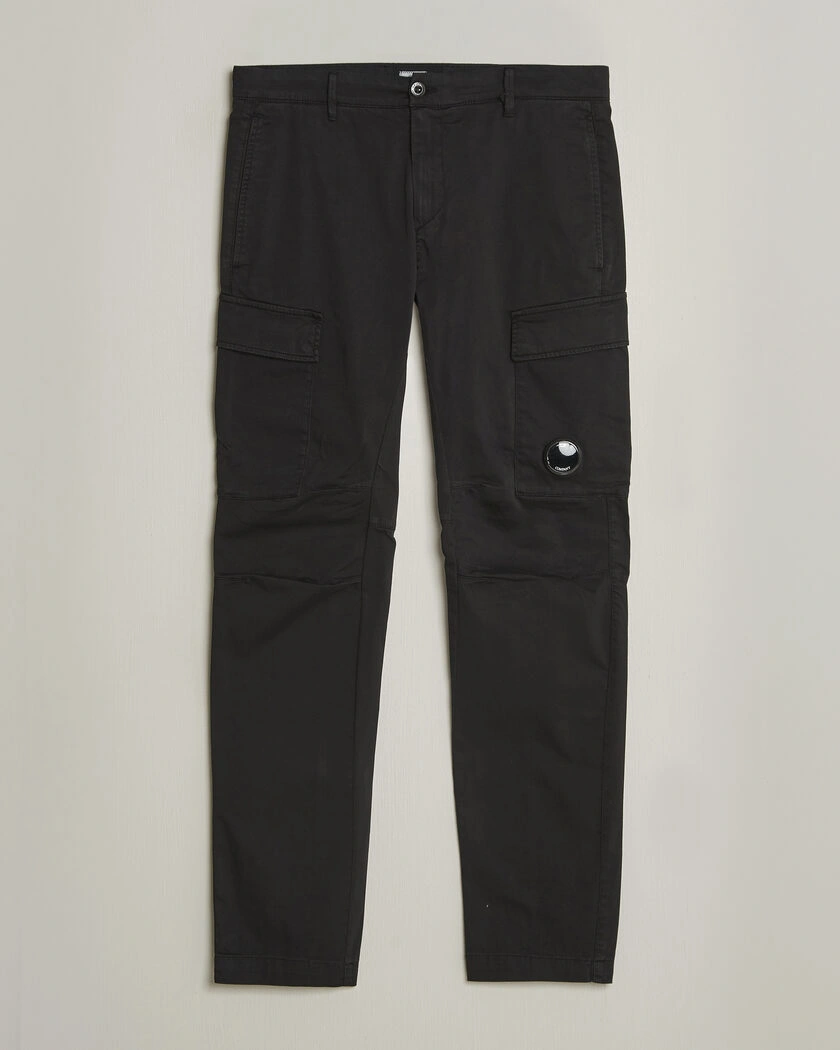 C.P. Company Satin Stretch Cargo Pants Black – Musta