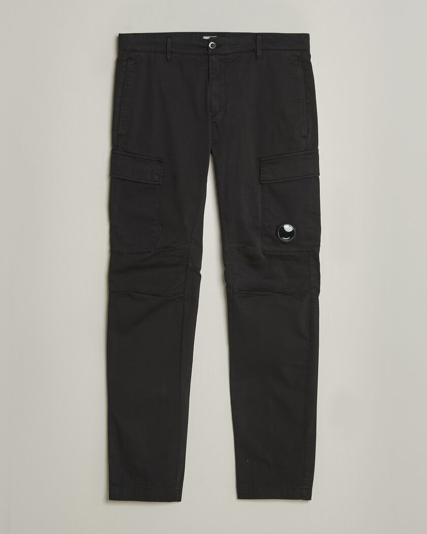 C.P. Company Satin Stretch Cargo Pants Black – Musta
