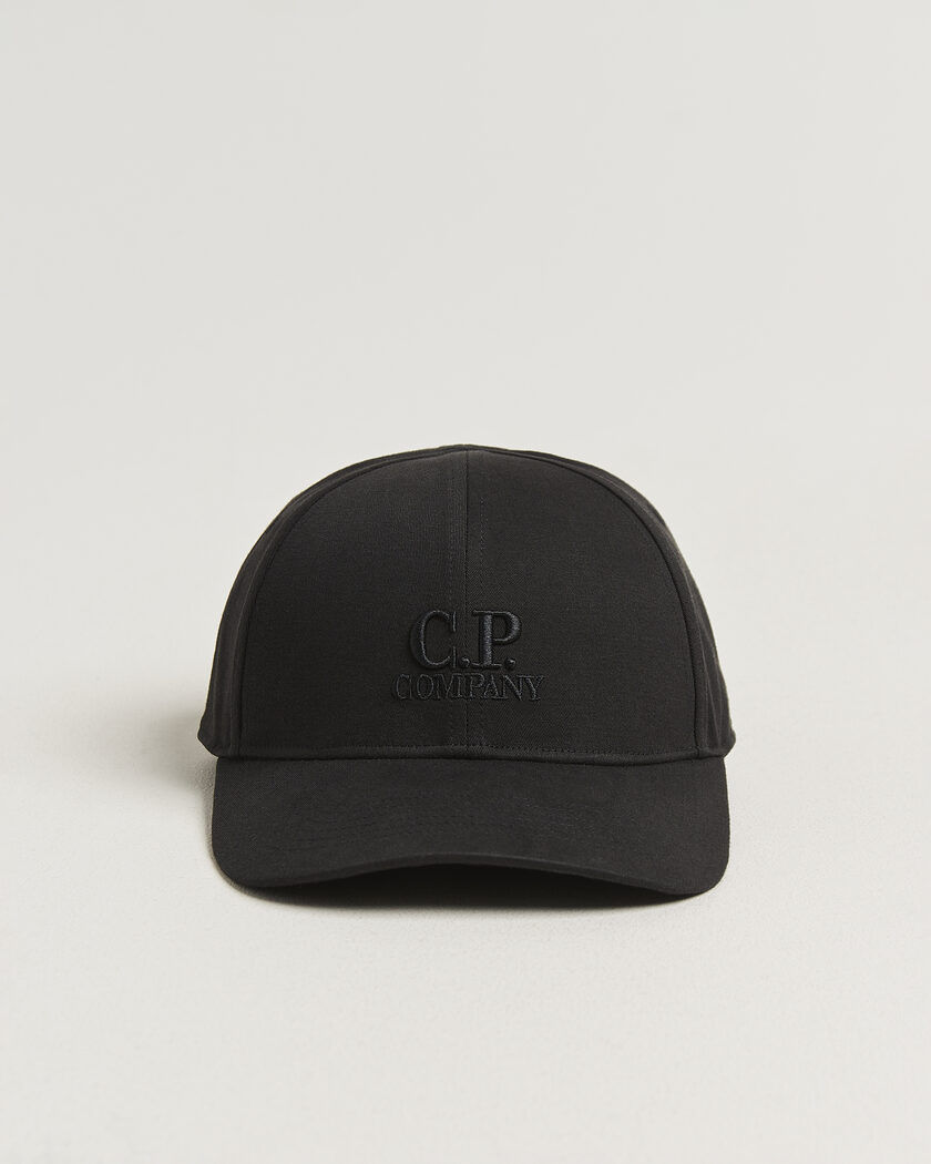 C.P. Company Cotton Gabardine Cap Black – Musta