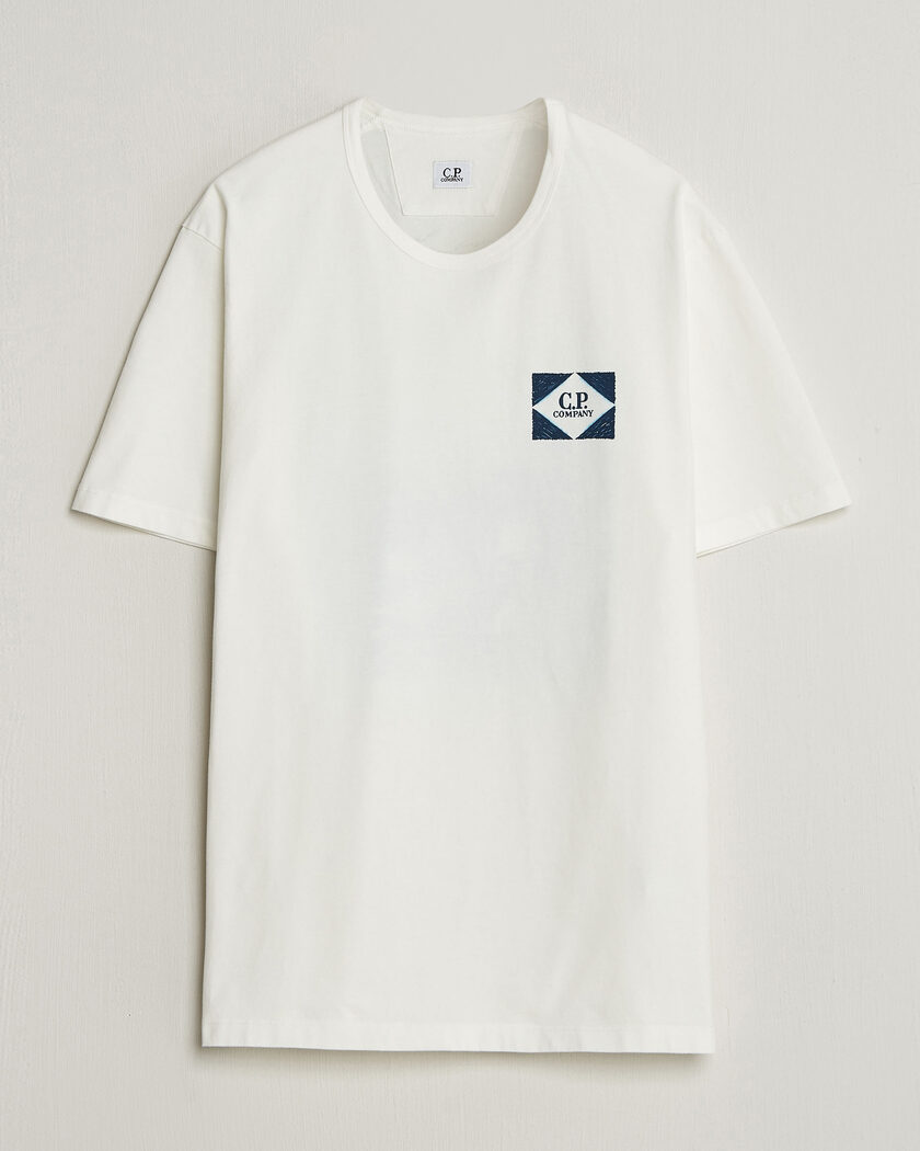 C.P. Company Cotton Jersey Back Print T-Shirt White – Valkoinen