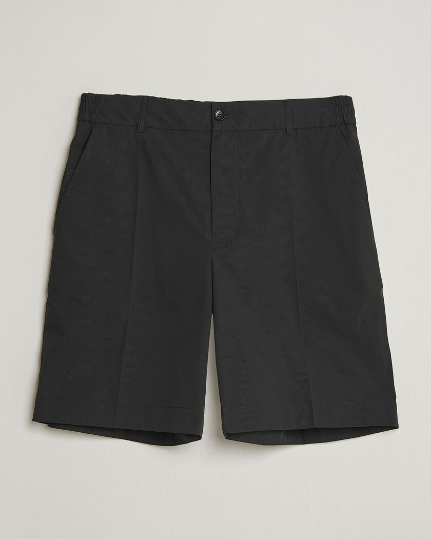 Moncler Lightweight Seersucker Shorts Black – Musta