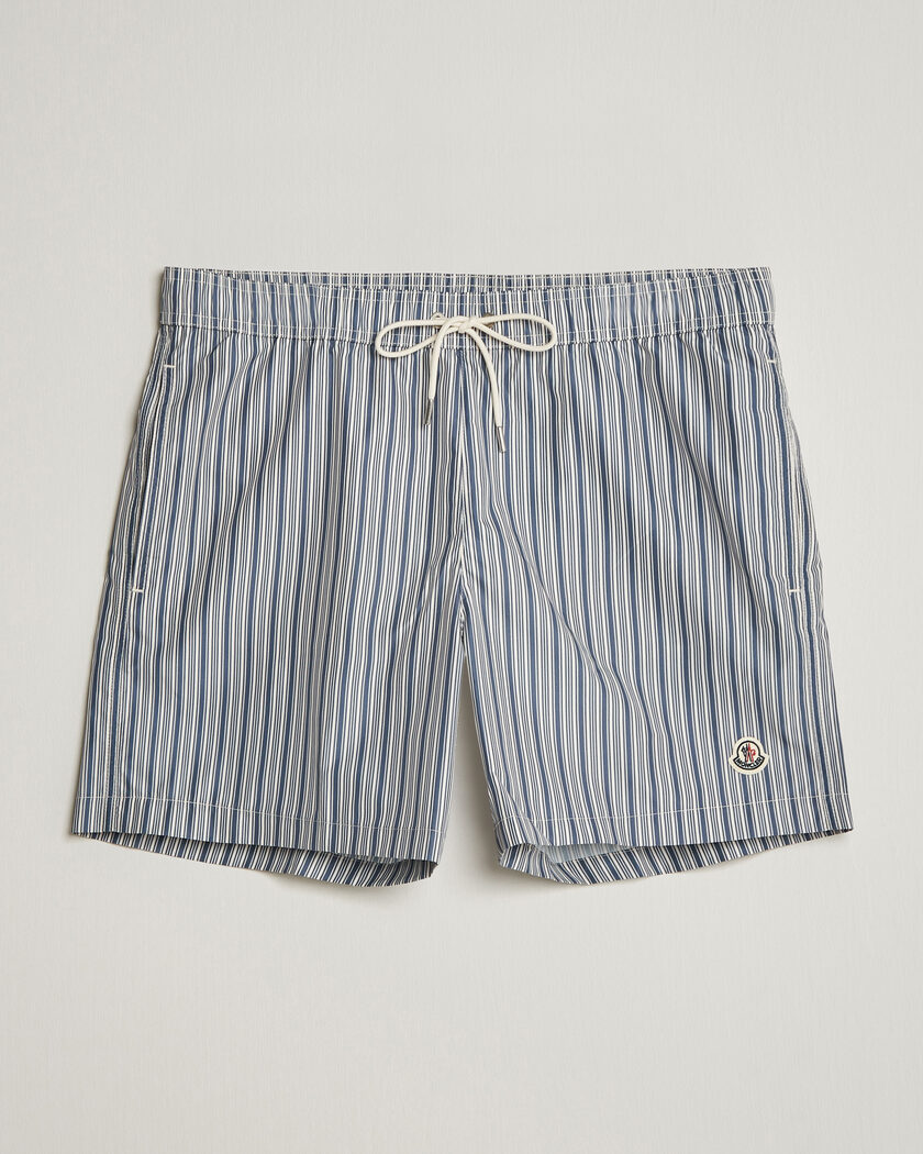 Moncler Nylon Swim Shorts Blue Stripe – Sininen