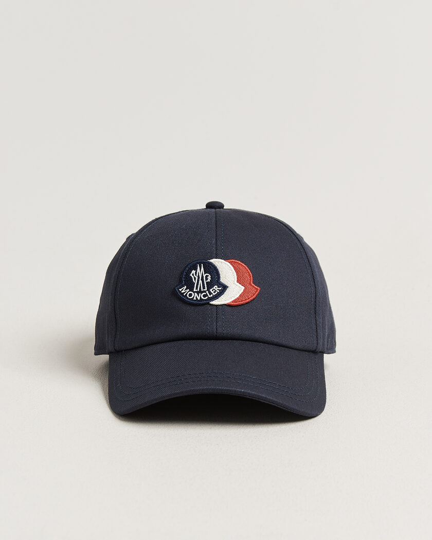 Moncler Tricolore Logo Cap Navy – Sininen