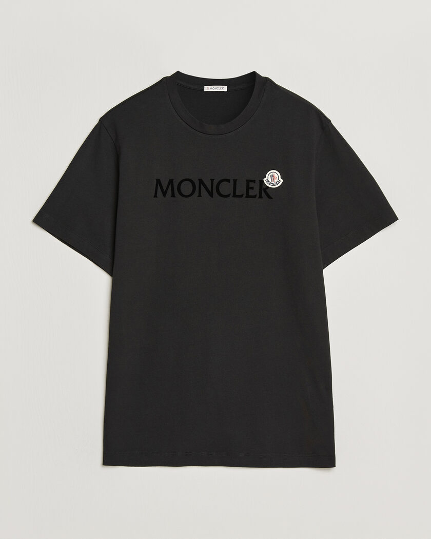 Moncler Lettering Logo T-Shirt Black – Musta