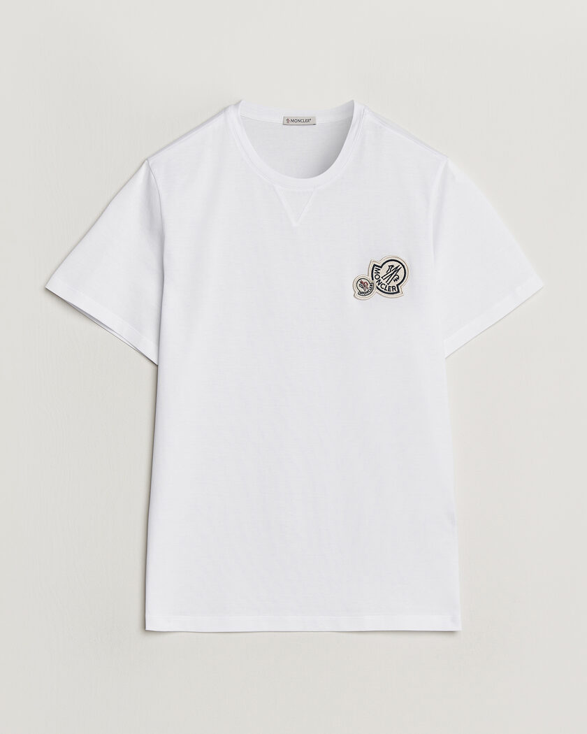 Moncler Double Logo T-Shirt White – Valkoinen