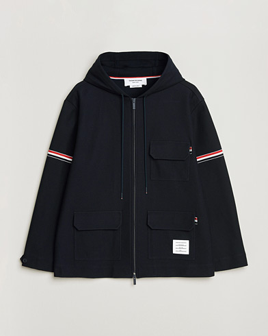 Thom Browne Tech Twill Field Jacket Navy – Sininen