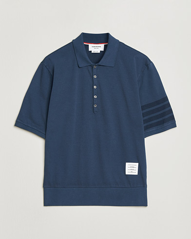 Thom Browne Overdyed 4 Bar Polo Navy – Sininen