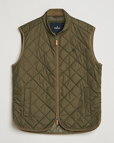 Morris Teddy Quilted Vest Green – Vihreä