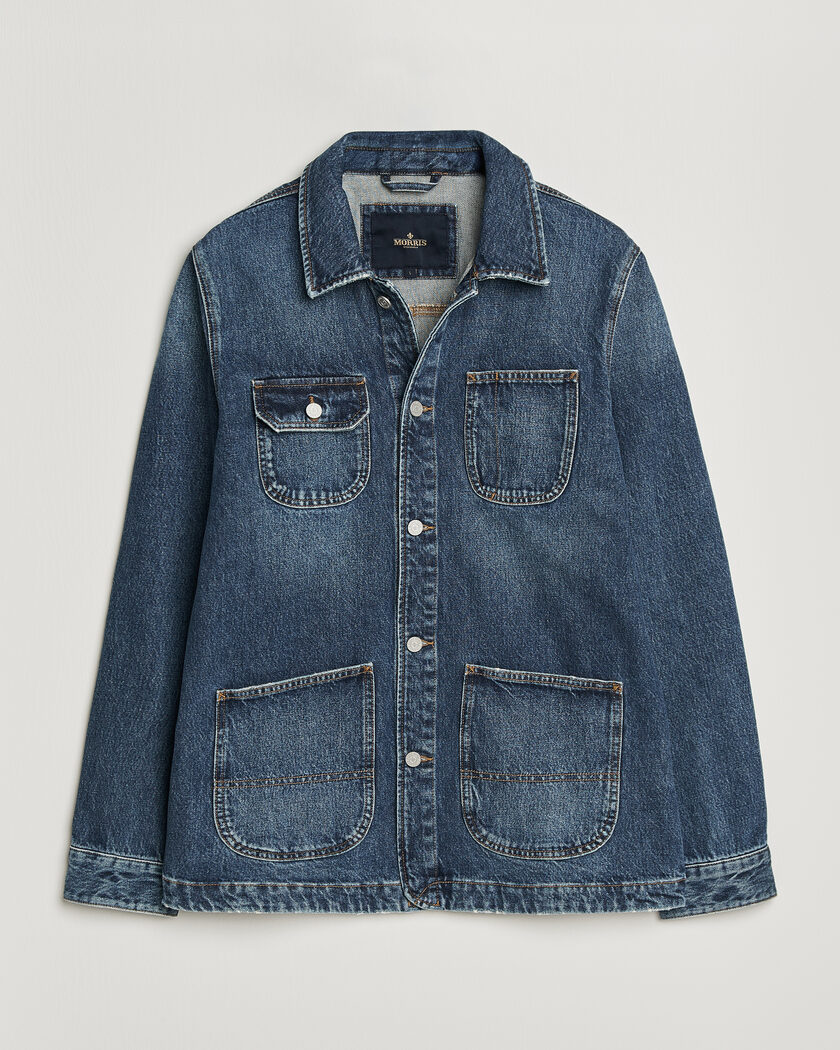 Morris Denim Shirt Jacket Blue – Sininen