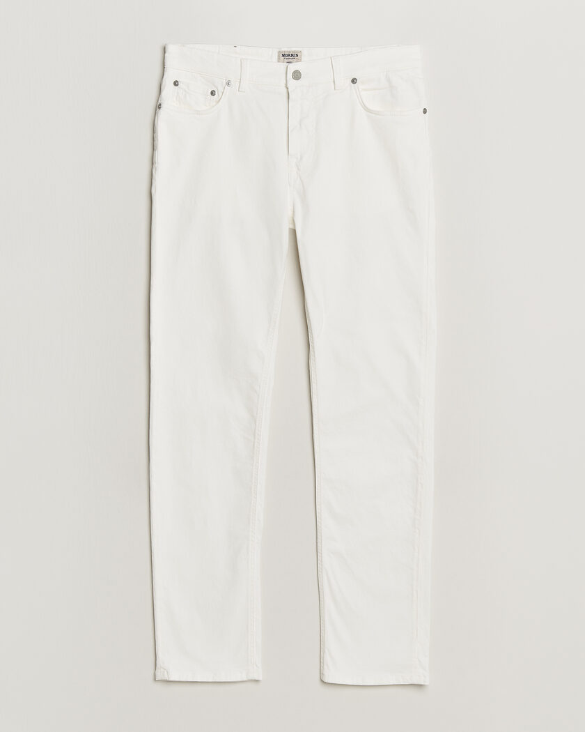 Morris James Brushed 5-Pocket Jeans Off White – Valkoinen