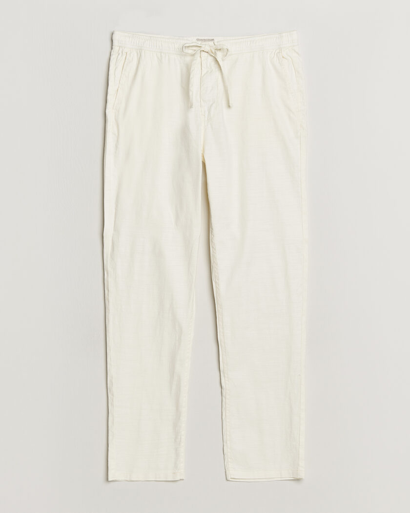 Morris Fenix Linen Trousers Off White – Valkoinen