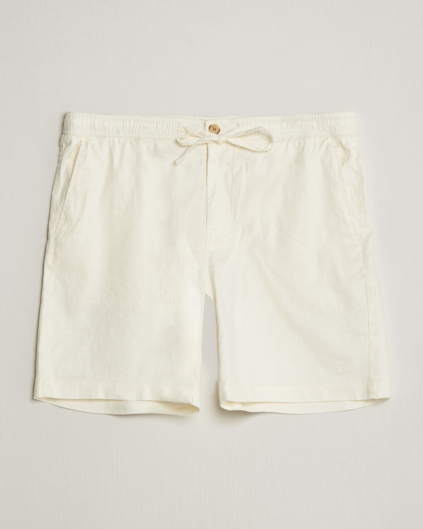 Morris Fenix Linen Shorts Off White – Valkoinen
